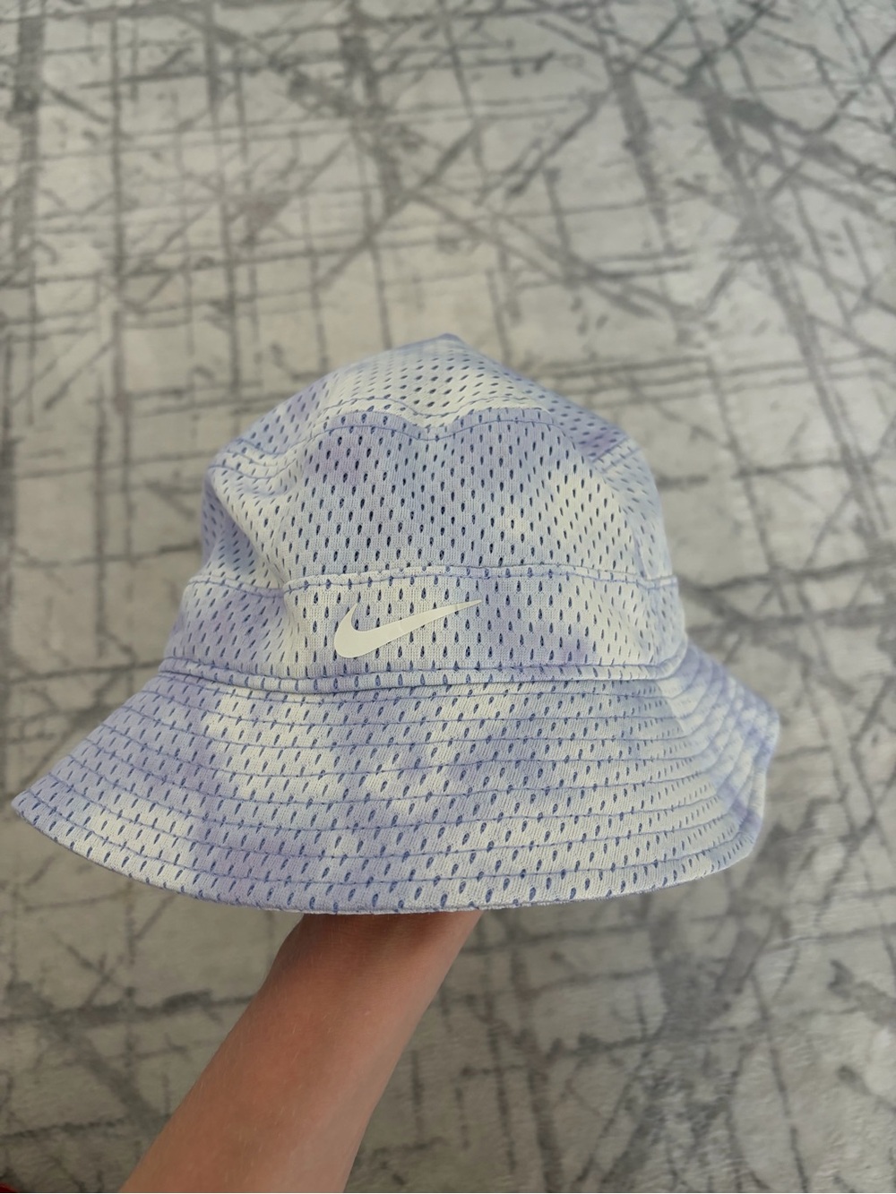 Nike Dri-FIT Mesh Bucket Hat in Light Purple Tie-Dye